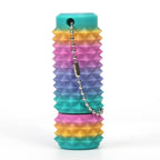 Textured Rotating 3D‑Printed Fidget Toy | Solid Color Stress Relief Stim Toy