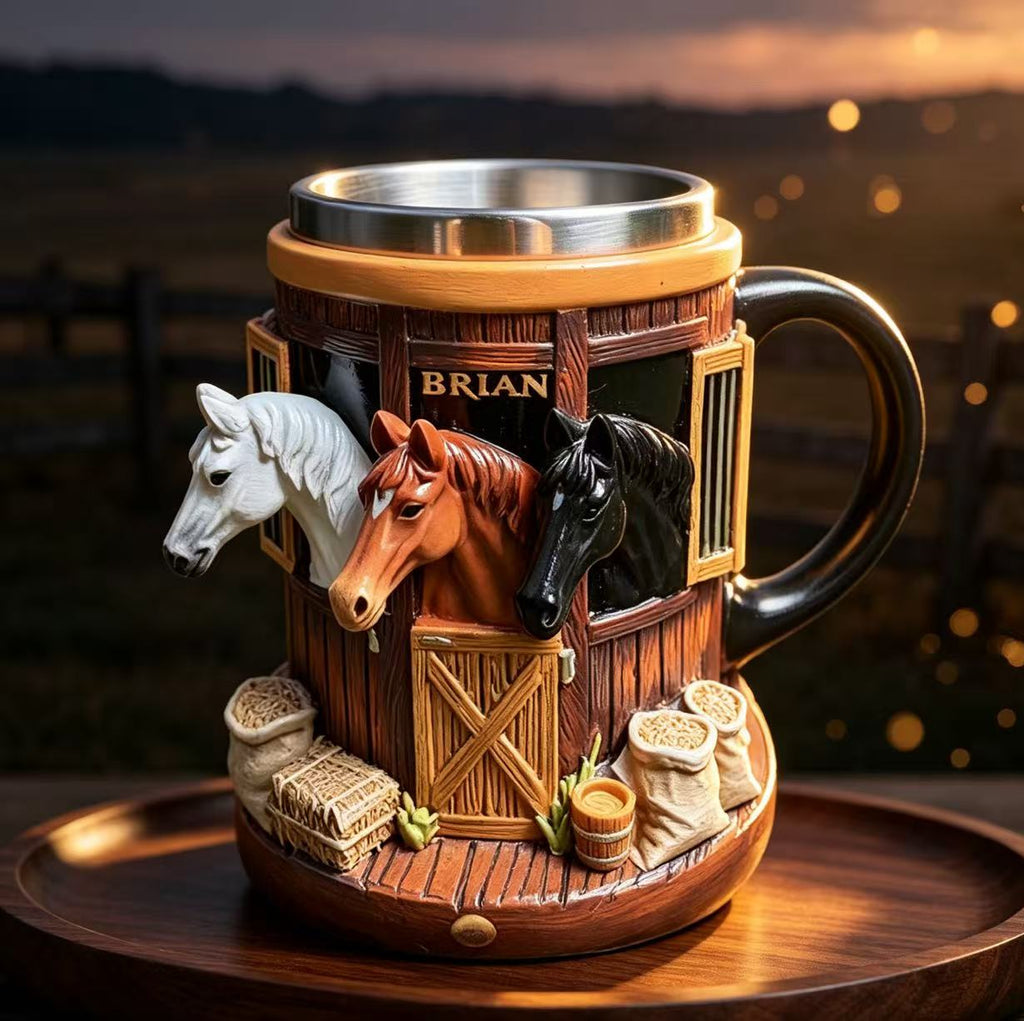 Unique Farm Horse Mug