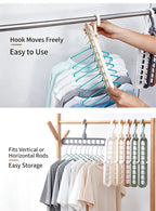 9-in-1 Smart Clothes Hanger | Multifunctional Folding Hanger for Closet Organization