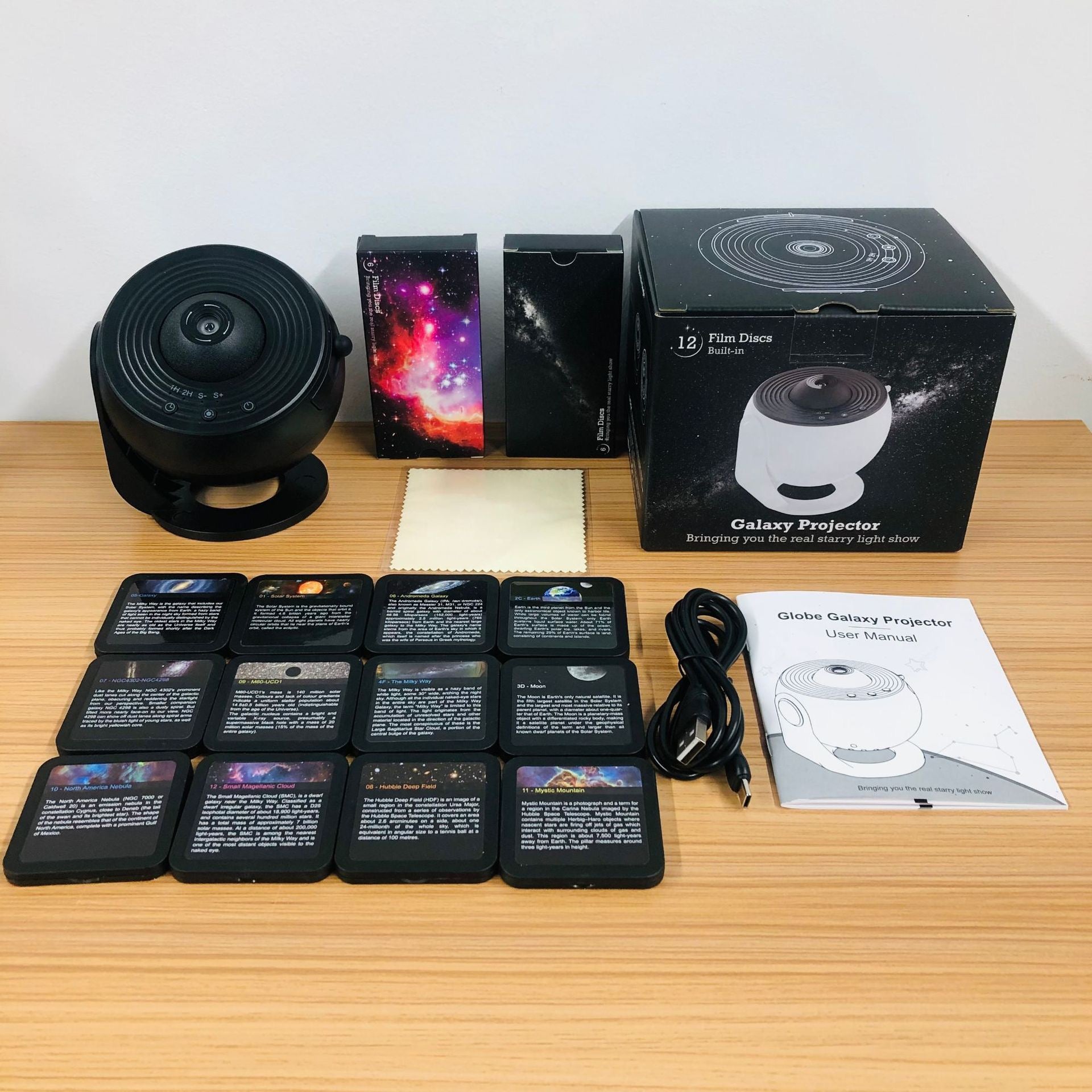 Star Projector, 13Cosmic Scenes Galaxy Projector for Bedroom，USB