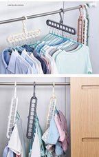 9-in-1 Smart Clothes Hanger | Multifunctional Folding Hanger for Closet Organization