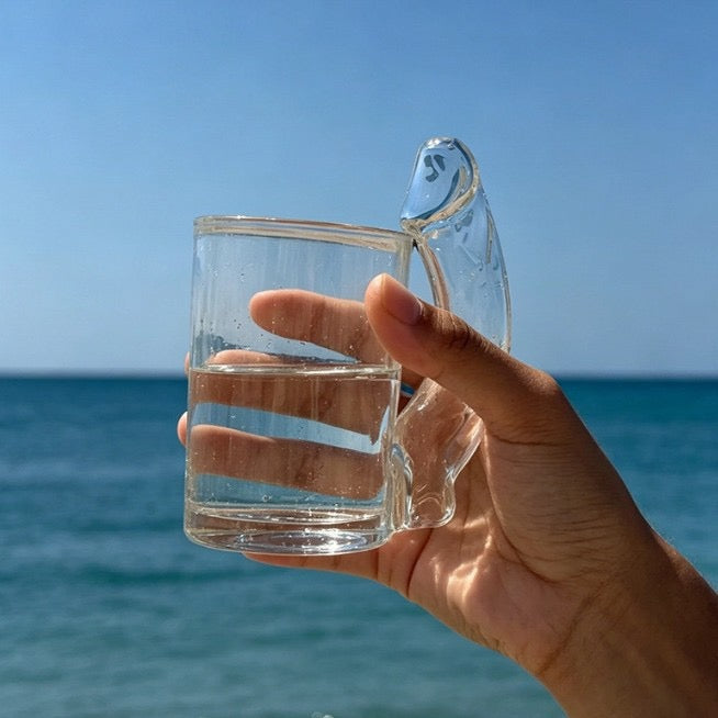 Fun D-Cup Shaped Glass Cocktail Glass