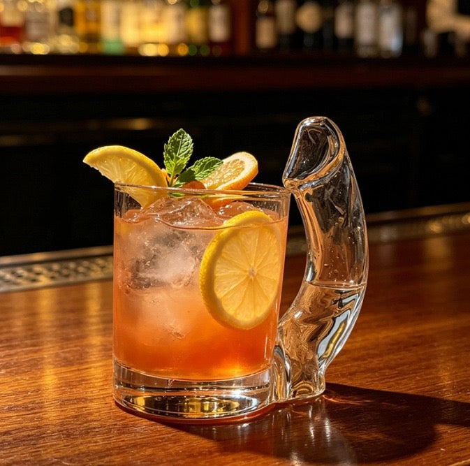 Fun D-Cup Shaped Glass Cocktail Glass