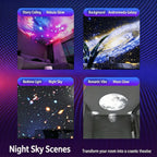 Star Projector, 13Cosmic Scenes Galaxy Projector for Bedroom，USB