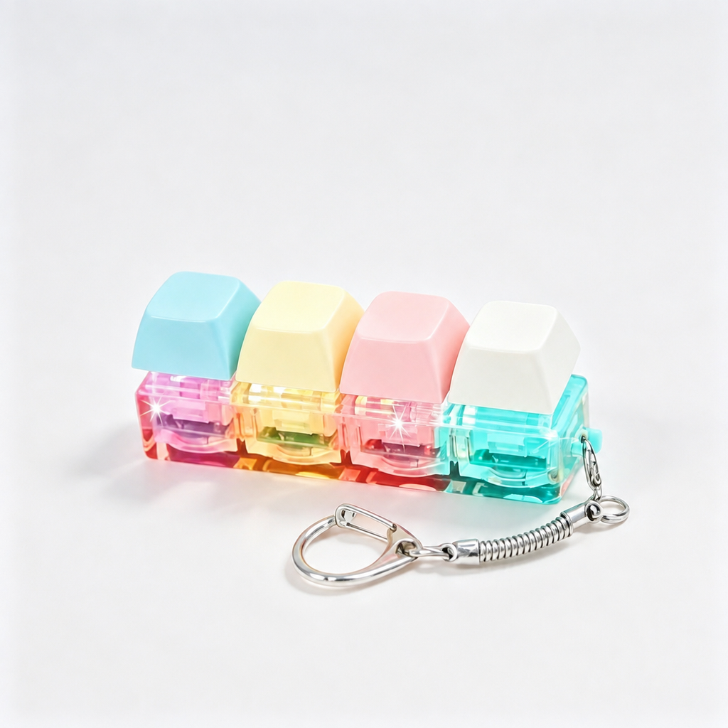 Pocket Clicks Four-Key Fidget Keychain